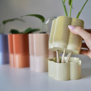 Zelfwaterende plantenpot Retro Ribbel